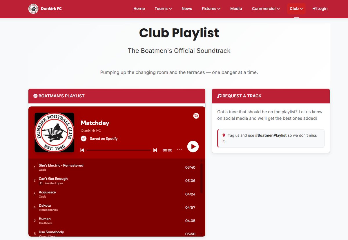 Dunkirk_FC's tweet photo. Matchday music is now pitchside. What should be on our first playlist? #BoatmenPlaylist

Thanks to @sanjberimusic for your help and support

https://t.co/TWFIu8AbWp https://t.co/aPLiDAifKB