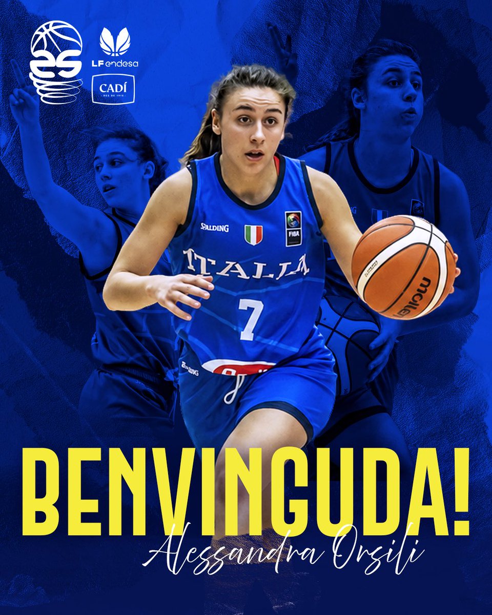 sedisbasquet's tweet photo. Alessandra Orsili arriba amb experiència a l’elit italiana i espanyola, participacions a l’EuroLeague Women i l’EuroCup Women, i un palmarès que inclou els títols de campiona d’Europa U18 i U20 amb Itàlia. Talent, lideratge i experiència per dirigir el joc i fer créixer l’equip. https://t.co/8o9okahWjg