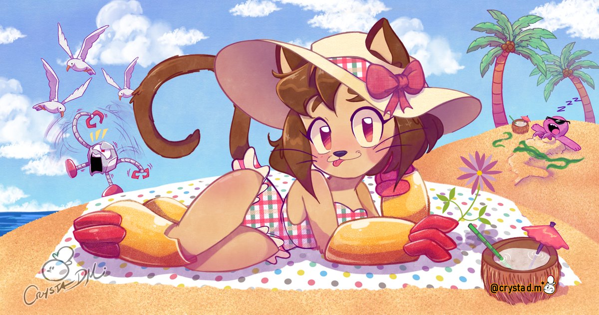 DelCrysta's tweet photo. Playa 🏖️ GAMEOVERSE

🗒️: Un hermoso día en la playa, una divertida serie, como artista y nueva fan, te apoyaré para que tengas mucho éxito como tu predecesora Digital Circus 🎪

LET'S GO¡

#gameoversekit #kitbodega #gameoverse #gameoversefanart #glitch #Kaboodle #Gobbles https://t.co/ECvPEQQf8Z