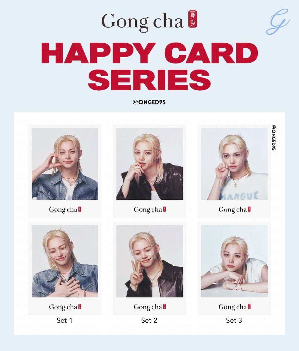 Byghpnj's tweet photo. ゴンチャ 貢茶 Happycard Felix フィリックス straykids 交換
譲)set3 白ピリ
求)set1 青ピリ

11日名古屋、12日栄手渡し
7/11-12 大阪手渡し
その他日程名古屋 栄 手渡し
または郵送
条件の合う方お気軽にお声がけ下さい！ https://t.co/MYbyr84J2Y