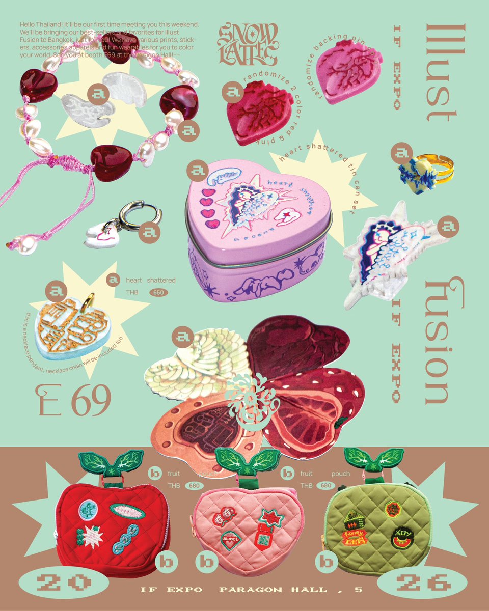 storelattes's tweet photo. 🤎 ILLUST FUSION EXPO 🤎
Back with another offline market.. It’ll be our first time in Thailand! 🇹🇭 We can’t wait to see you there so come and visit us ✨ (1/4)

📍Booth E69
⛺️Paragon Hall 5
📆 13-14 June

#IFEXPO #IFEXPO26 https://t.co/4CED4kOjIM