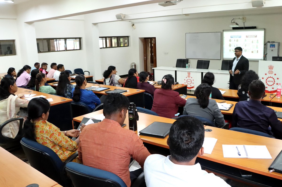 NEPA_GoI's tweet photo. Sh. Parvesh Shaikh, Deputy Assistant Director (Lecturer), NEPA, interacted with the participants of Course on Crime Against Women &amp; Sexual Harrassment at Workplace. https://t.co/HCy7vZAkh3