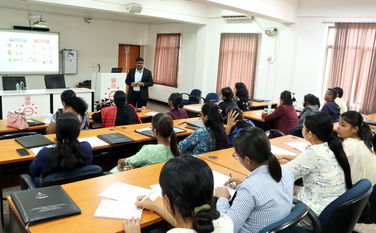 NEPA_GoI's tweet photo. Sh. Parvesh Shaikh, Deputy Assistant Director (Lecturer), NEPA, interacted with the participants of Course on Crime Against Women &amp; Sexual Harrassment at Workplace. https://t.co/HCy7vZAkh3
