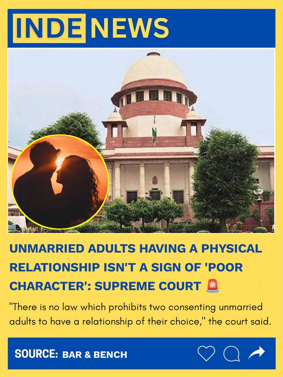 IndeNews_'s tweet photo. Supreme Court on couple 🚨

#supremecourt https://t.co/qHsp94vEHp