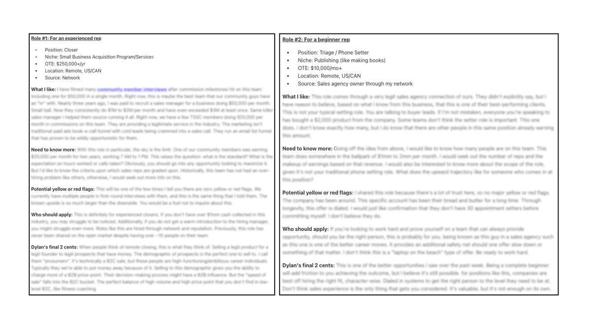 serialsales's tweet photo. New 2PT just dropped

Two Piece Tuesday is a series where I break down two quality 1099 remote sales roles from the past week

One for an experienced rep and one for a beginner

I show you how I go about performing due diligence after helping over 500 reps land these roles

I also sneakily sometimes share a link to apply to them

I've included a link to the two below in the replies, you don't want to miss this one
