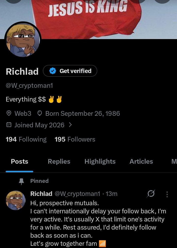 W_cryptoman1's tweet photo. No snitching here.
Follow for follow ✅ https://t.co/Sj6dJtGrmQ