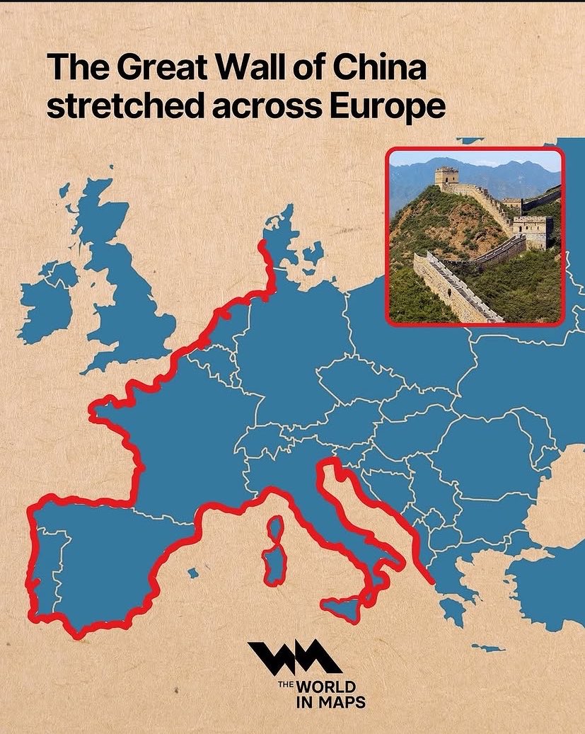 XLake90's tweet photo. A solution to Europe’s mass migration problems:

Follow the Chinese model. From thousands of years ago. https://t.co/qULShoFkjQ