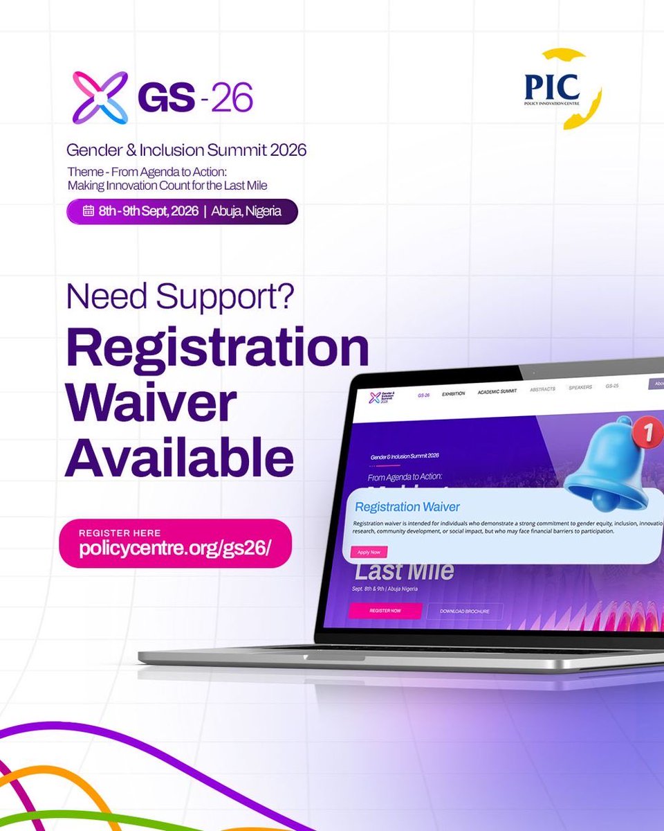 gender_summit's tweet photo. Need a registration waiver to attend GS26?

A limited number of registration waivers are available for eligible participants. If you meet the criteria, we encourage you to apply early.

Register now via the link in bio.
https://t.co/JcDjXIou71

#GS26 #forthelastmile https://t.co/ZCyplSsL6U