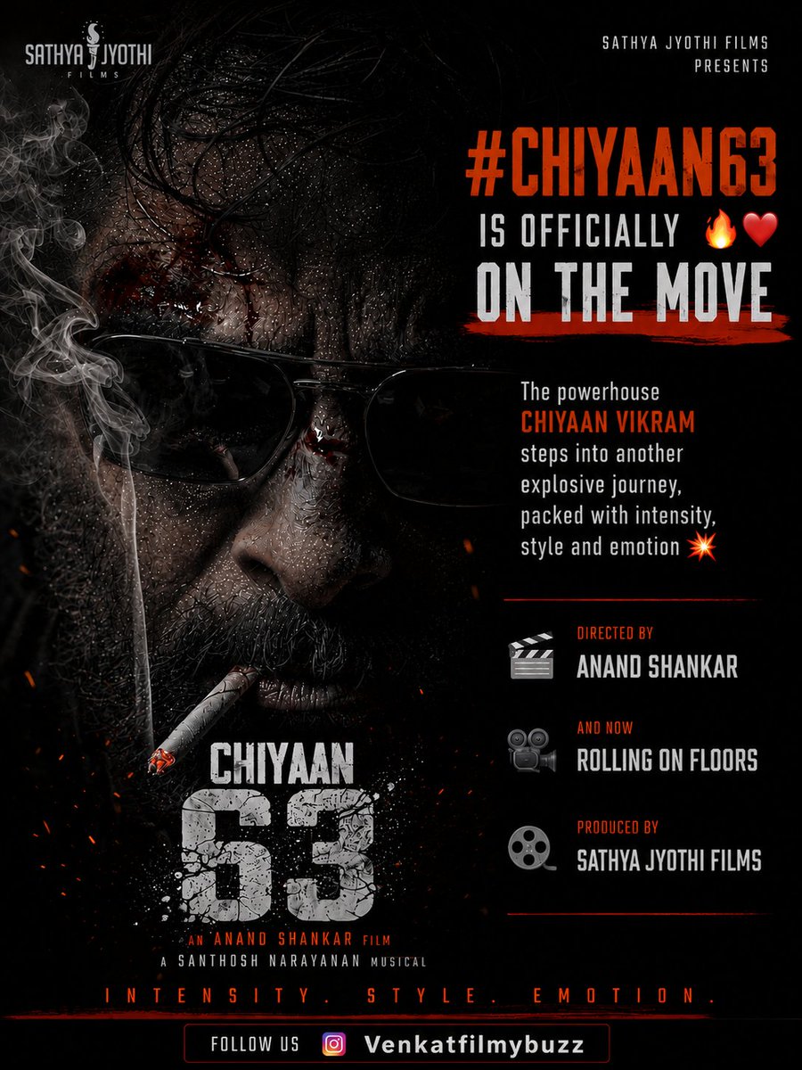 VenkatFilmyBuzz's tweet photo. Breaking : #Chiyaan63 is officially on the move 🔥📷

@chiyaan @proyuvraaj https://t.co/QCnFtvJylf