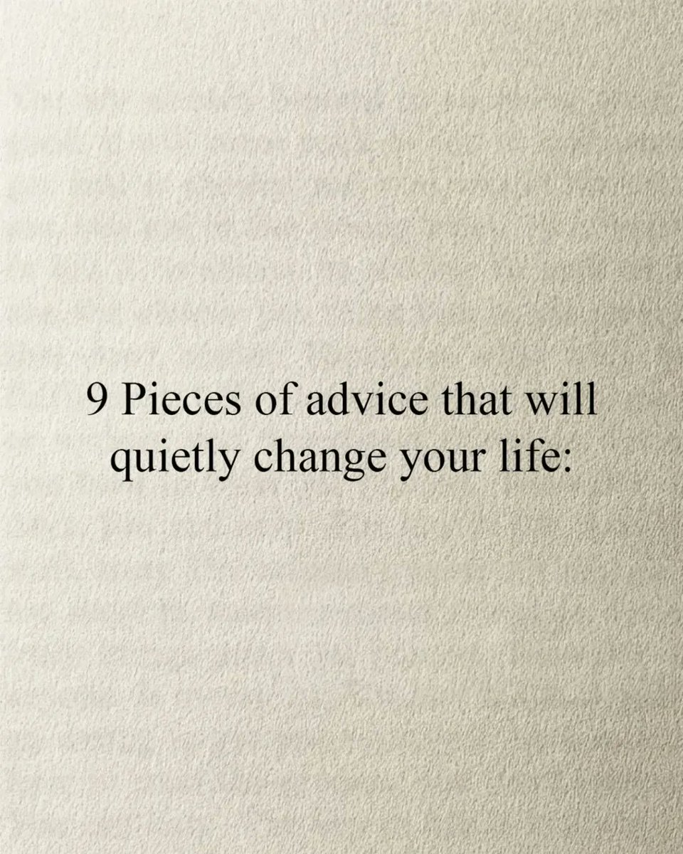 SucceededMind's tweet photo. 9 Pieces of advice that will quietly change your life: https://t.co/QuCnOt4TtV