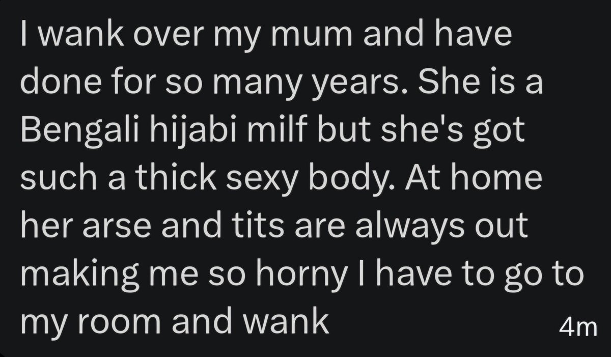 haramgoonconfes's tweet photo. Wanks for his bengali mum #gooner #goonette #confessions #haram #incest #incestconfessions #incestfantasy #hijabi #bengali https://t.co/Akp8EflQUC