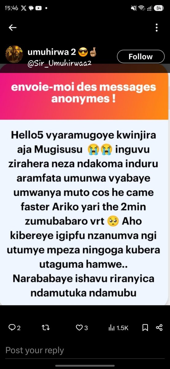 buhire_b's tweet photo. @Diogenephilo @Sir_Umuhirwaa2 Hoya ntiwayisomye yose honorable yari dans son ul-c pendant 2min zose https://t.co/z23rZKpIW9