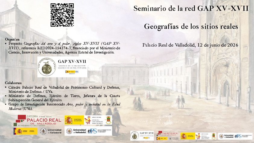 Proyecto_MARCO's tweet photo. Seminario: Las geografías de los sitios Reales, Palacio Real de Valladolid, 12 de junio (proyecto REDES Geografías del arte y el poder, siglos XV-XVII (GAP XV-XVII) https://t.co/CaVUE4U6AN https://t.co/zvzn09ve8M