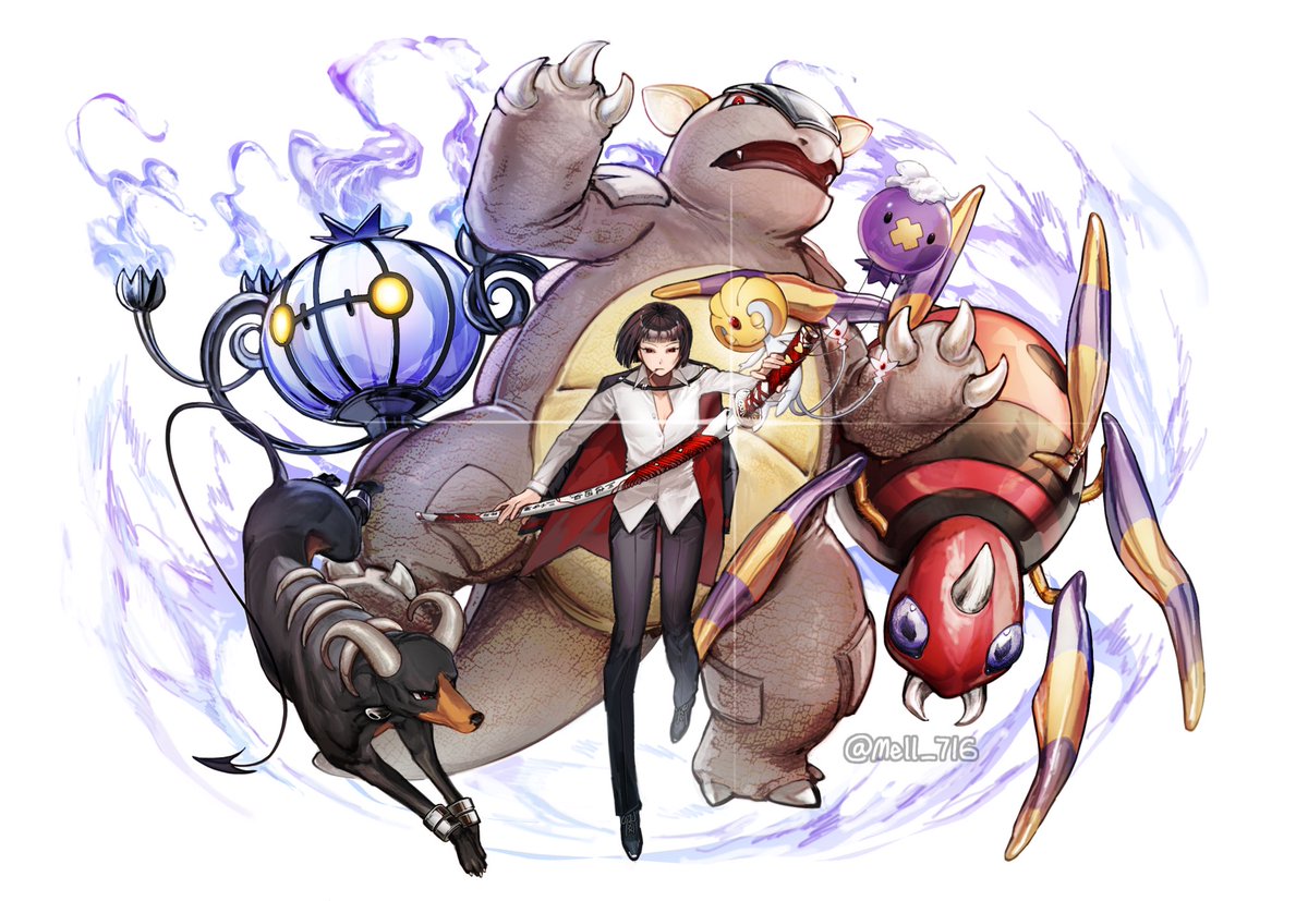 Mell_716's tweet photo. Rryoshu Pokémon team! ❤️‍🔥

#LimbusCompany https://t.co/qYw3QM5Pki