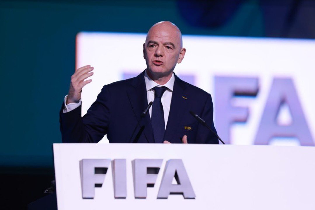 realSilverHand's tweet photo. The Fact Infantino keeps letting The US get their way in humiliating Players, Officials and now Fans from “Unfriendly” countries screams absolute corruption. This all started from The so called FIFA Peace Price, Infantino has to resign @FIFAWorldCup @FIFAcom https://t.co/VJzJNECF5f
