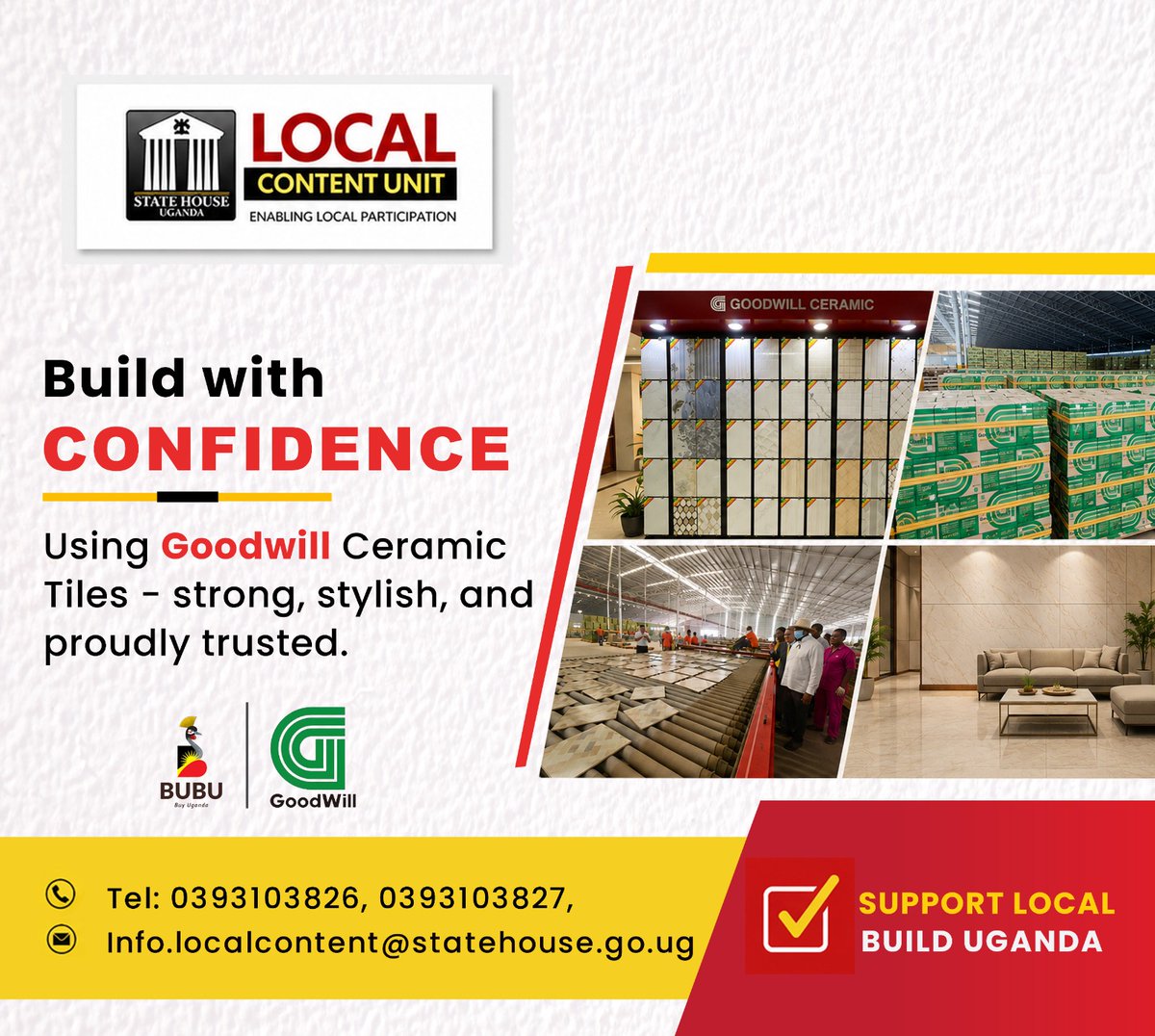 aniku_jakii256's tweet photo. Wanna build with confidence? Use Goodwill ceramics.
#LocalContentUg #BuildUganda #BuyUgandaBuildUganda #GoldenPosts https://t.co/dKEBRRRBHX