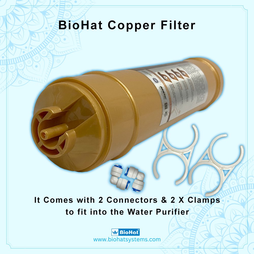 biohatsystems's tweet photo. 🚰 Copper Filter ( 11 Inch ) 💙

🔸 Copper-enriched purified water
🔸 Helps to maintain pH levels
🔸 Antioxidant &amp; antibacterial filtration media
🔸 Enhances taste

👉 https://t.co/ZYM1OgcIZH
📞 +91 7350347467

#CopperFilter #AlkalineFilter #PureWater #ROFilter #BioHatSystems https://t.co/sDk0VFsHEJ