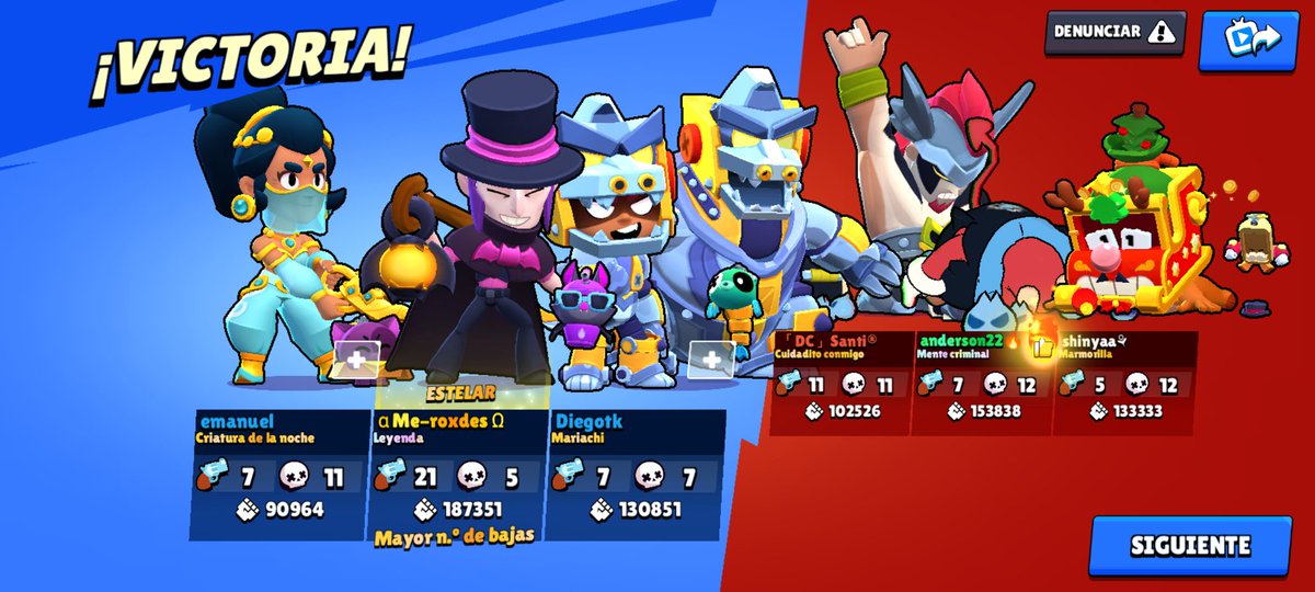Me_roxdes's tweet photo. 19-6 y 21-5 😨 es mi mayor de kills con Mortis jajaj 

#Brawl_Stars #brawl https://t.co/LOJFx9Us7y