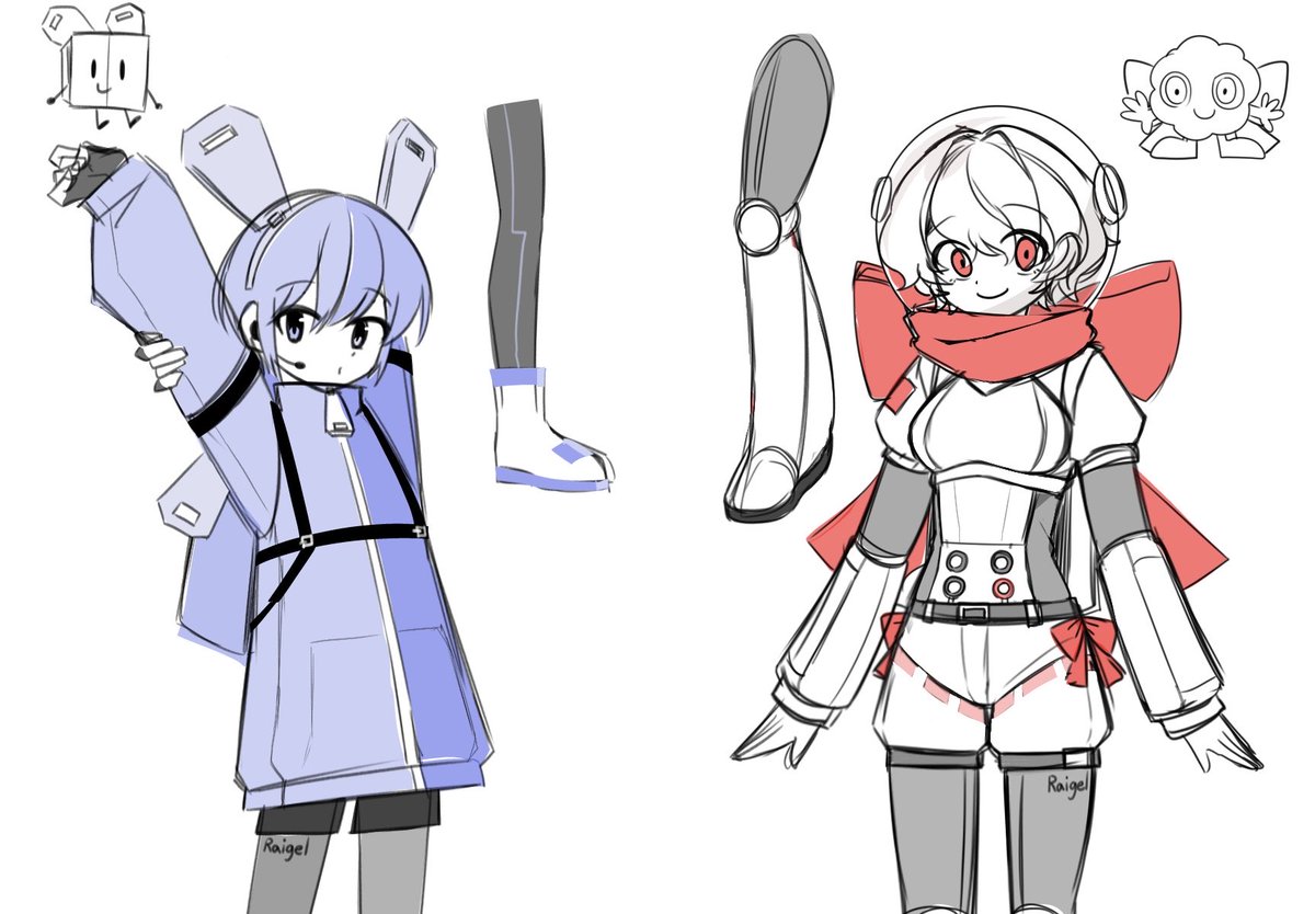 RaigelA1's tweet photo. 심심풀이로 그린 지퍼블록 &amp; 코호스트 의인화 디자인. https://t.co/ui1VTg60XN