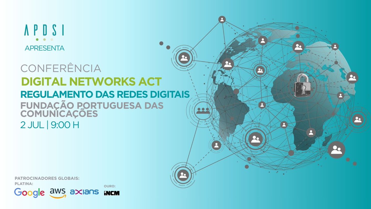 apdsi's tweet photo. A APDSI organiza a Conferência Digital Networks Act, que terá lugar no próximo dia 2 de julho de 2026, durante a manhã, na Fundação Portuguesa das Comunicações, Rua do Instituto Industrial 16, 1200-225 Lisboa. Mais em https://t.co/6oAoFUL21a https://t.co/TTFnvyoM8I