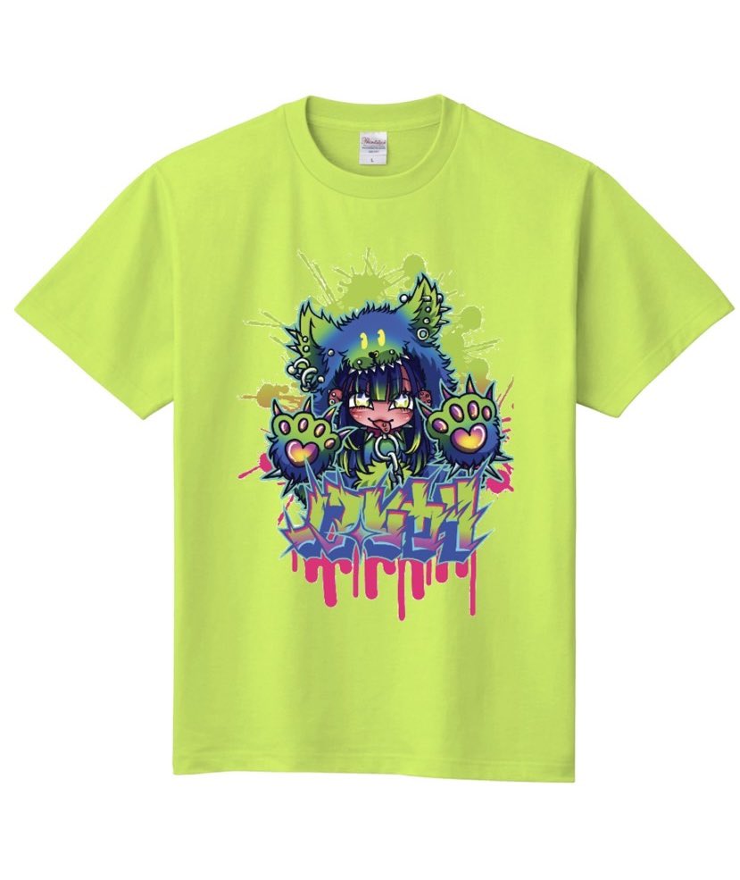 hikari_husky's tweet photo. 後楽園の日から、とｯｯｯｯｯｯても可愛いﾃﾞｻﾞｲﾝのTｼｬﾂを出させていただけることになりました！！！！！
ちょっとだけNEWコスチュームとNEWカラーのヒントにもなってます🐺💚みんな着てくれるといいなあ…… https://t.co/rUbn80P3cy