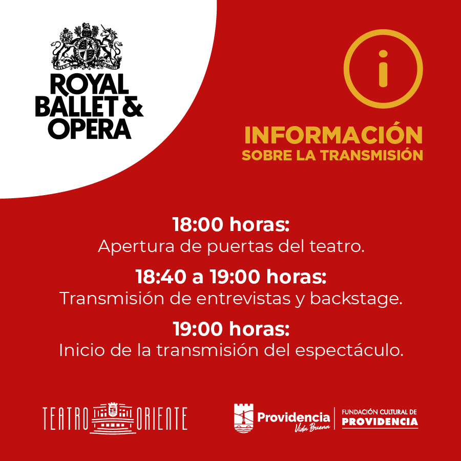 teatrooriente's tweet photo. ¡HOY! A las 19:00 horas es la última transmisión del ciclo 2025-2026 desde el @rbo_org con la ópera "La flauta mágica". Si vas a asistir, te compartimos los horarios. Aún quedan entradas en https://t.co/R2HsLrwUR7 o boletería. 30% descto Tarjeta Vecino @Muni_provi @CulturaProvi https://t.co/GFXbNh1obd