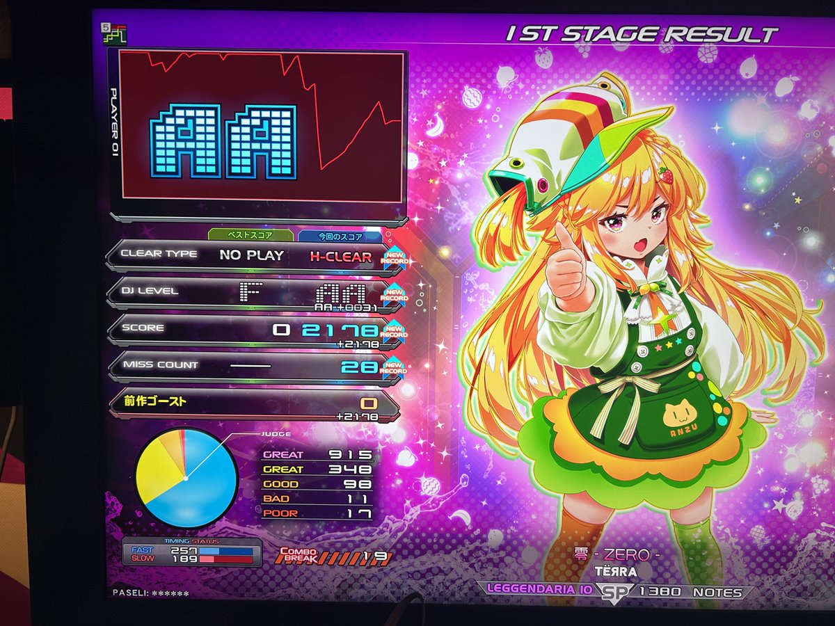 Minits11's tweet photo. 解禁てきたからやったった
SPLほし10にしては強めかなぁ
所々ぶっ刺しに来る所ある(ガクッとゲージ削られたあたり https://t.co/NxTulFRxTz