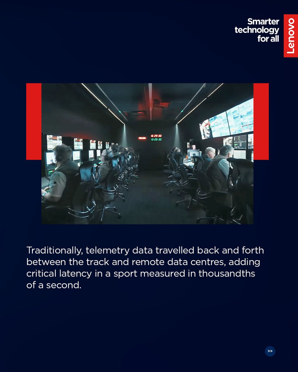 Lenovo_in's tweet photo. This TechTuesday, see how Lenovo is helping Formula 1® modernize race telemetry. Real-time processing at the circuit helps teams access critical data faster, where every fraction of a second counts.

Read More: https://t.co/A4HzfBpdls https://t.co/1LDYCZY4E6