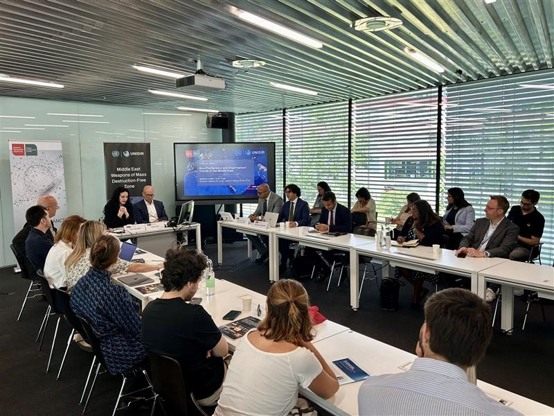 Amb_Klement_EU's tweet photo. 👉Thanks to @GVAGrad and @UNIDIR's cutting-edge analysis on a #WMDFZ in the Middle East within the EU funded project (Council Decision (CFSP) 2023/1306). We appreciate the partnerships that are translated into tangible results. 🇪🇺 is committed to shape a safer future https://t.co/YnpHRgddFf