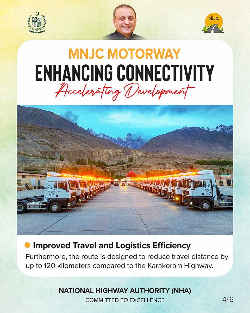 moc_gop's tweet photo. Great initiative by the National Highway Authority!
The MNJC Motorway is set to enhance connectivity and accelerate development across Northern Pakistan. Strategically passing through Mansehra, Kaghan, Naran, Jhal Khand, and Chilas.
1/2 https://t.co/aRgGy7XFP3