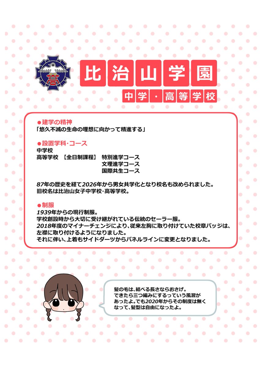 uniform_cc's tweet photo. 📚制服本紹介📚
広島で学校制服を追い続けてきた、みぃたんとさんによる3年ぶりの最新刊

🎀広島の学校と制服 卒業生＆在校生の声

卒業生・在校生への取材をもとに、制服デザインだけでなく、その制服を着た人たちの思い出や学校文化を紹介しています

#制コミ
▼通販
https://t.co/QXOvNGEq6f https://t.co/vwRmRxktzl