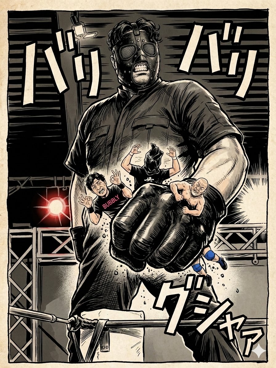Yoh_Tsukishima's tweet photo. 🔥第9回Ignite大会🔥
＼2026年6月21日(日)／
開場14:40/開始15:00
蕨市 レッスル武闘館
詳細▶︎ https://t.co/PkJEru41Lt
◉予約不要
◉観戦無料※投げ銭制
#Ignite 
#澤村淀五郎と自称課長とランバージャックの情けない姿を見に来て下さい https://t.co/Qmg1pyL0MP