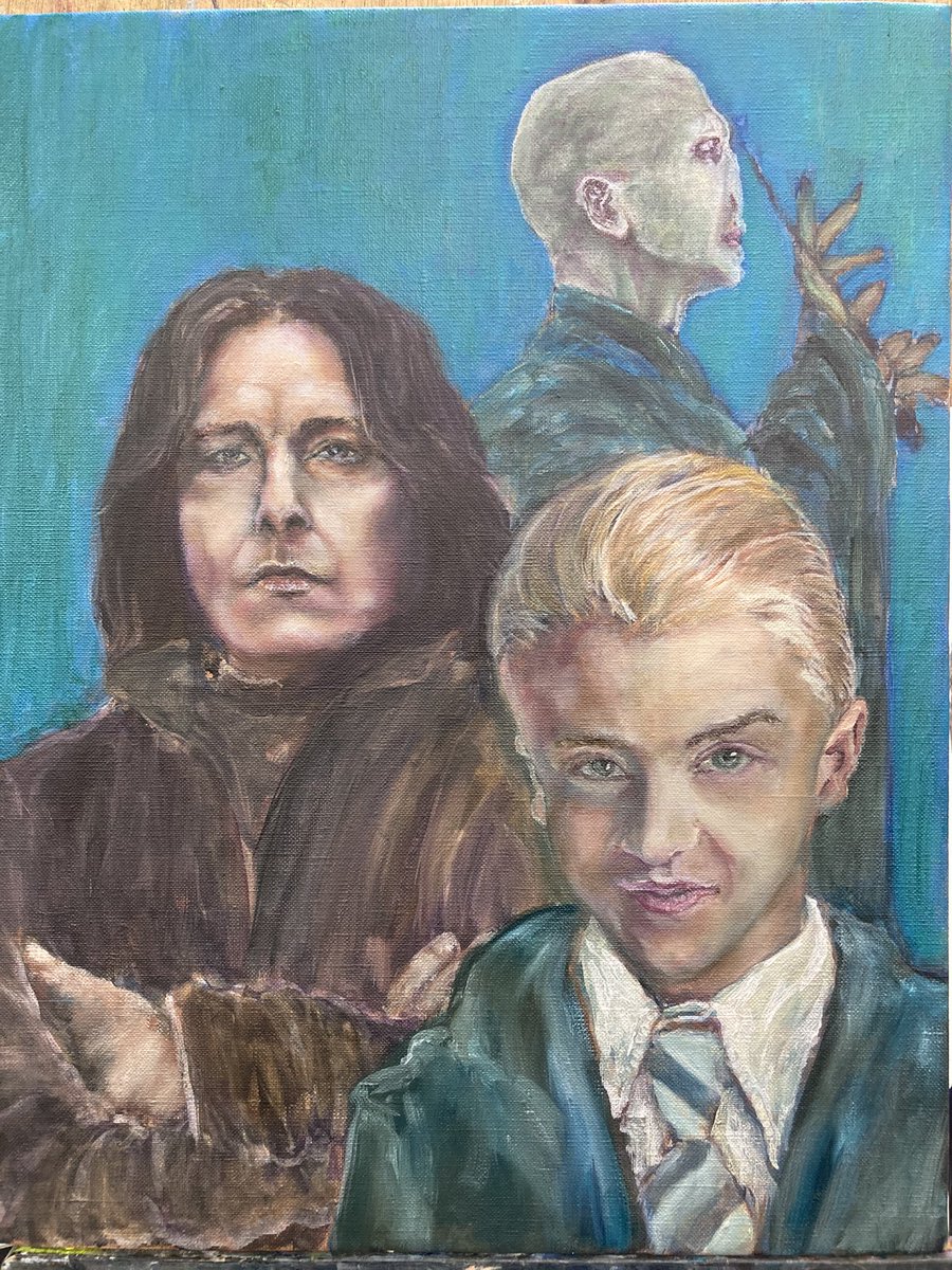 ene_rock's tweet photo. ハリーポッター スリザリン
Harry Potter Slytherin
進捗 painting
マルフォイの顔がだいぶ優等生になってしまった
#oilpainting #絵描きさんと繋がりたい #artwork #イラスト好きと繋がりたい #絵画 #movie #春の創作クラスタフォロー祭り #Harry_Potter https://t.co/r0uTSocl2O