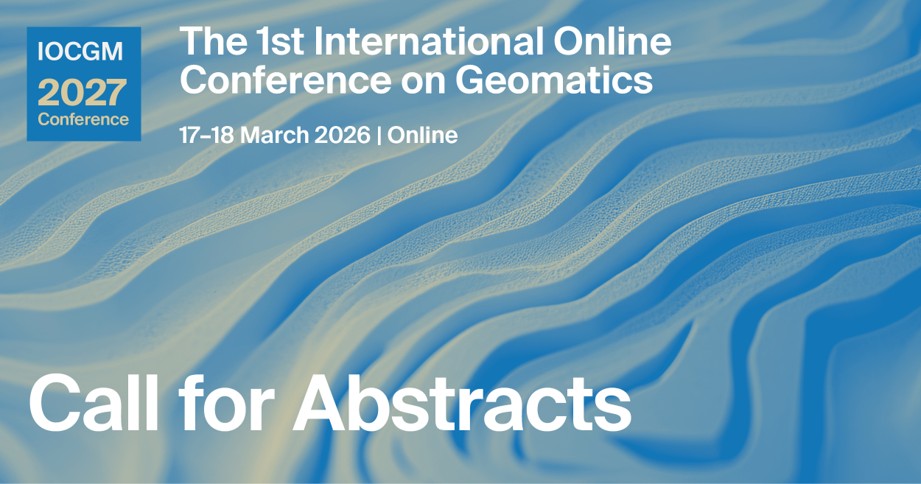 Geomatics_MDPI's tweet photo. 📢#IOCGM2027 | Call for Abstracts

Join the 1st International Online Conference on #Geomatics (17–18 March 2027) and share your latest research with the global geomatics community.

🎁Awards, publication opportunities &amp; more!

📝Submit your abstract now: https://t.co/SQpkqYHm6L https://t.co/myfaetwBht