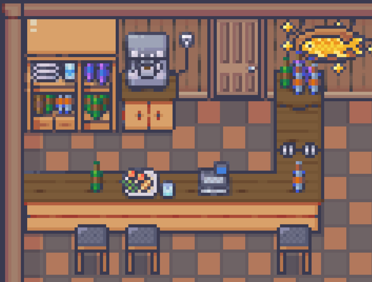 toiletempire's tweet photo. local bar 🍻 #pixelart https://t.co/oIBvVAS4d7
