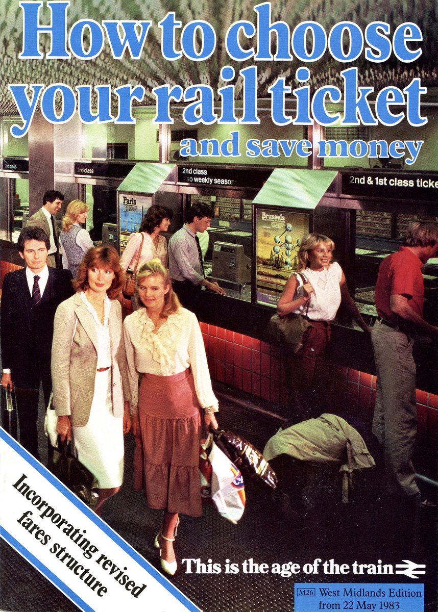 MikeLambden's tweet photo. People complain rail fares in UK are complicated now. This was the 1983 guide to #railfares which was 20 pages long. And this is just the West Midlands edition. https://t.co/l5frQMNghz