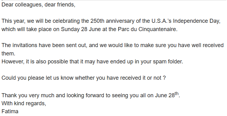 jameskanter's tweet photo. US officials appear increasingly desperate to attract guests to Freedom 250 Brussels. The invitation "may have ended up in your spam folder" so "please let us know whether you have received it or not". 

And ICYMI re Kash Patel and Alexis Wilkins: https://t.co/UzZ4Dkey8h https://t.co/l5UvOh17zg