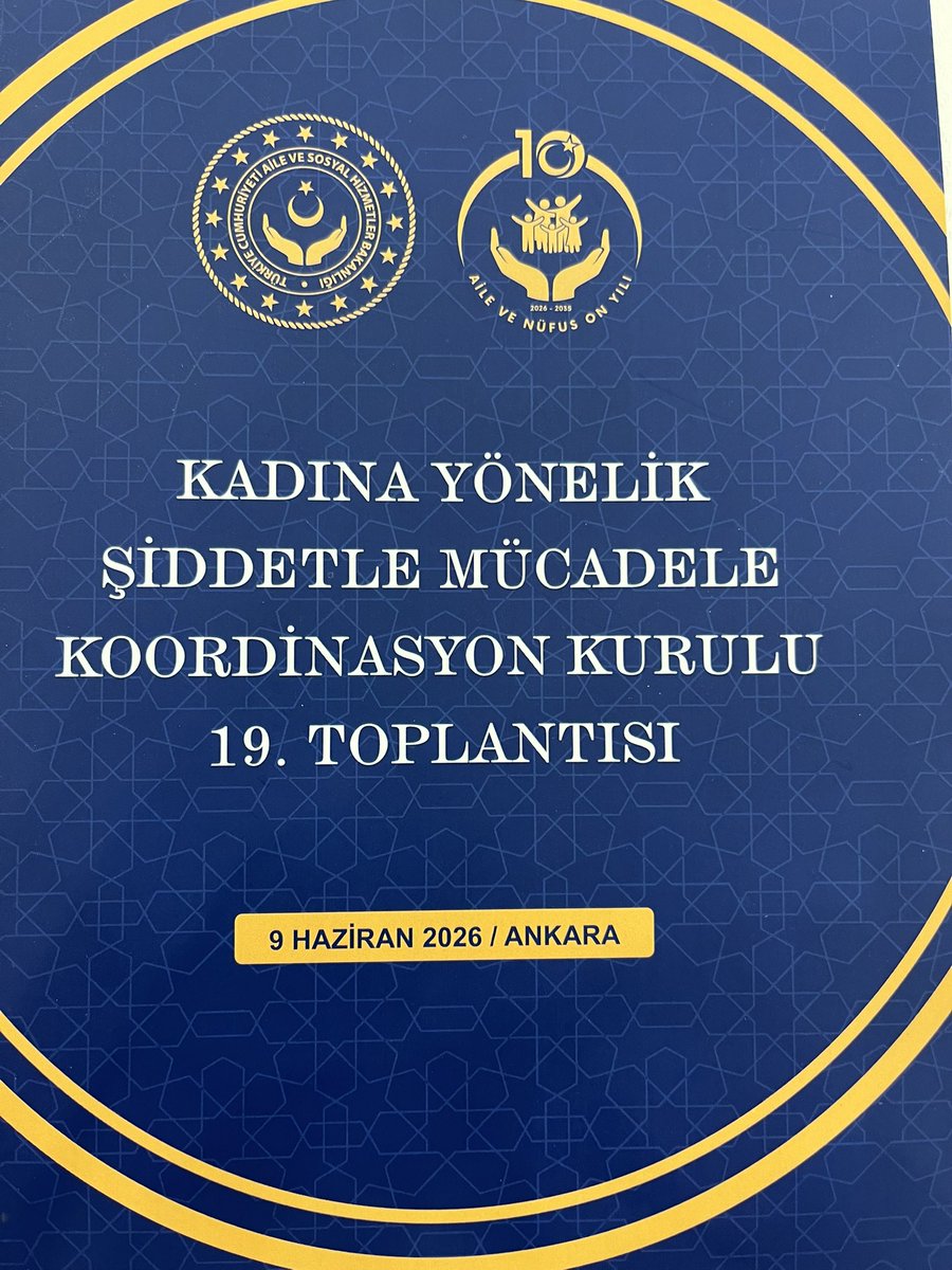 dravsaraslan's tweet photo. Kadına yönelik şiddetle mücadele 
koordinasyon kurulu 19. toplantısına Bakanlığımız adına katılım sağladık, alınan kararların hayırlara vesile olmasını temenni ediyorum 💐🇹🇷

9 HAZİRAN 2026 / ANKARA https://t.co/HaRUAlfWRZ