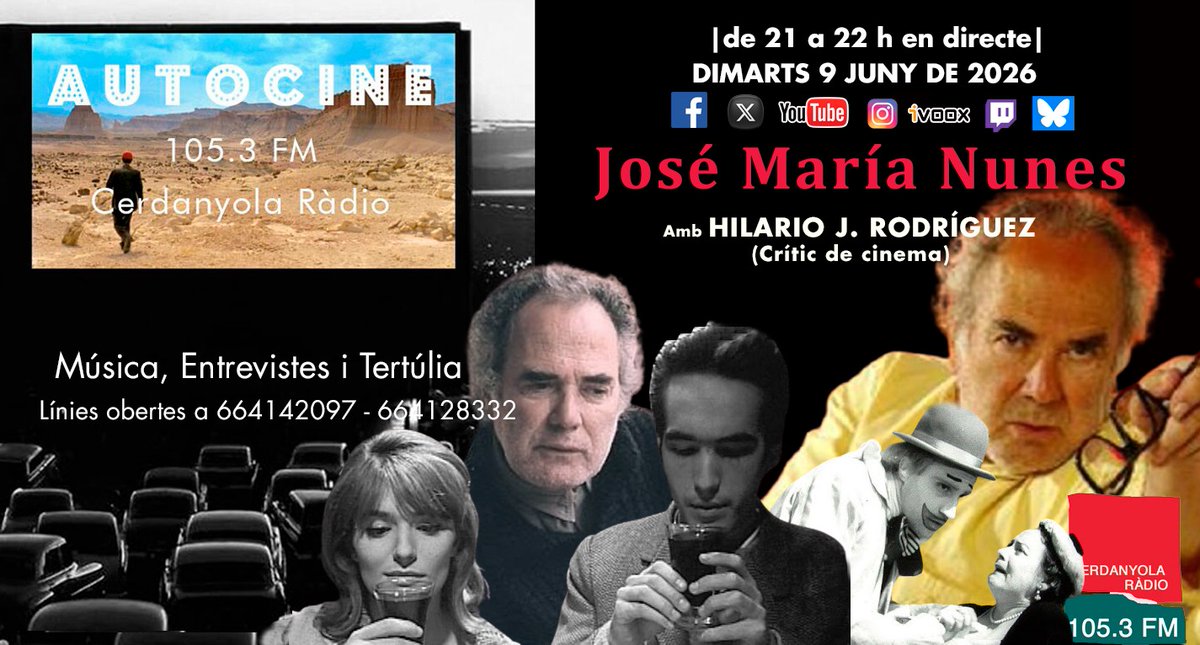 AutoCineCdV's tweet photo. Aquesta nit, un nou Auto Cine amb un director gens convencional i poc conegut, al qual reivindiquem. 👇 https://t.co/qEJ5S9itMQ