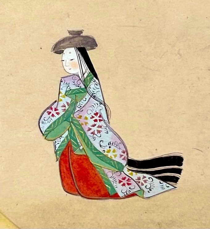 823kamo's tweet photo. 神保町・八木書店で、元禄期に活躍した居初つな(いそめつな)の絵本を拝見！

絵と詞書の両方を1人で手がけた、日本初の女流絵本作家。分業せず、1人ですべて仕上げるこだわりが、描かれたかわいらしいお顔に表れてる☺️
#見て楽しむ奈良絵本・絵巻展 https://t.co/N7IYopcpCp