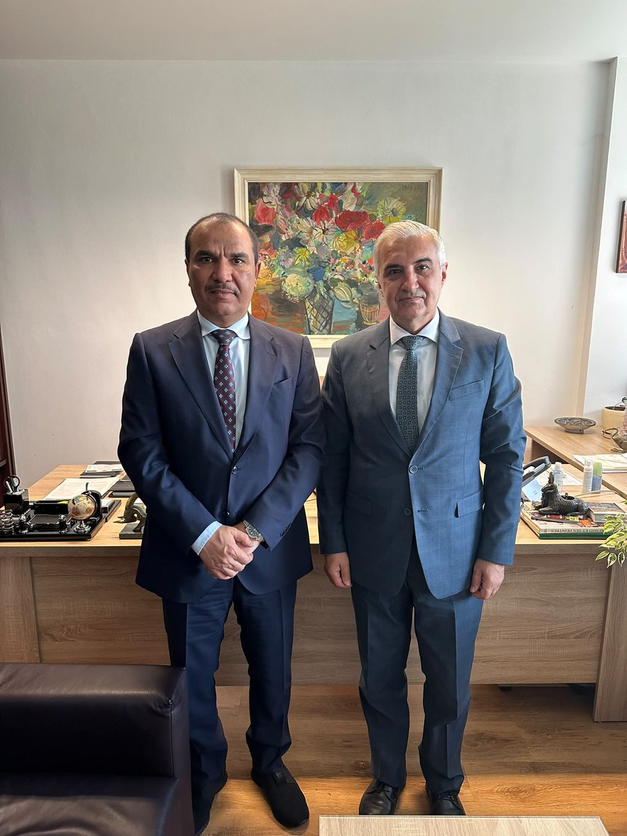 kuwaitembsofia's tweet photo. التقى سعادة السفير غازي حامد الفضلي بمدير إدارة "الشرق الأوسط وأفريقيا"  لدى وزارة الخارجية البلغارية سعادة السفير رومين بيتروف وذلك يوم الثلاثاء  الموافق 9 يونيو لبحث الأوضاع الراهنة في منطقة الخليج العربي بالإضافة الى العلاقات الثنائية بين البلدين https://t.co/WLZWyZgeaB