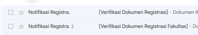 vooilj's tweet photo. @cervhiro @chemistrygf mjb kak boleh tau nggaa subjek emailnya beda atau samaa? aku kemarin perlu perbaikan tapi di simaster gak ada dokumen yang perlu diperbaiki, terus hari ini dapet verif lolos https://t.co/TL4NKVkddF