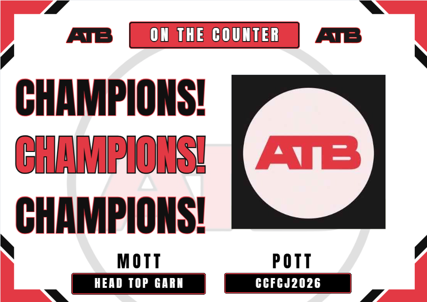 ATBProClubs's tweet photo. 🏆| ATB RESULTS!🏆 
📅| Date: 08/06/2026 
⚽️| Size: 16 Teams (Side D) Late Night
 ————————— 
🥇- OnTheCounter
🥈- Leozo FC

🏁- 5-1

👔MOTT - HeadtopGaarn
⭐️POTT - CCFCJ2026
————————-
Thanks once again to all who participated!
#ATB #FC26 #eSports #11v11 #proclubs https://t.co/8dzkcRQw5K