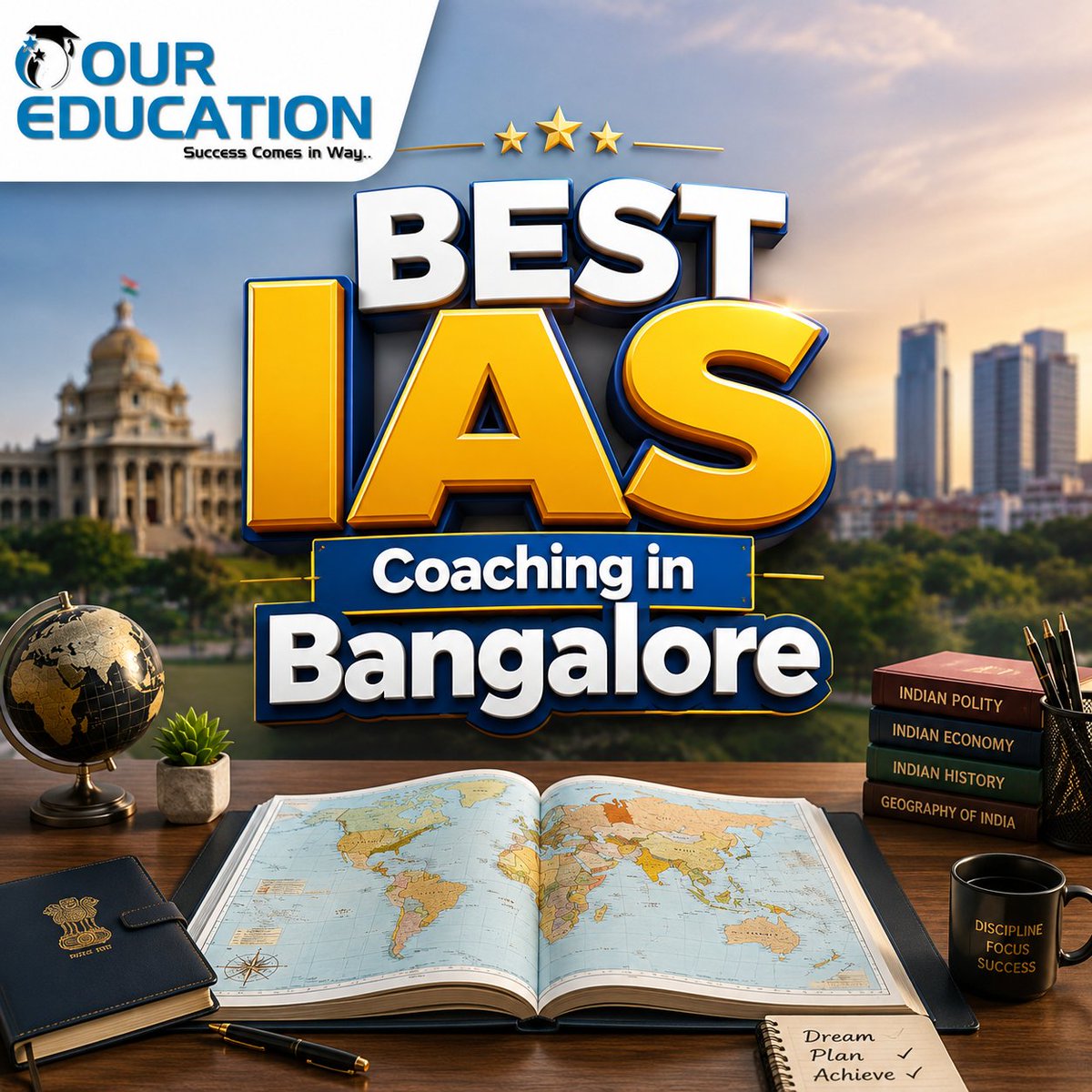 oureducationin's tweet photo. Aiming for UPSC 2026? 🎯 We've ranked the Top 10 academies in the city. Plutus IAS takes the crown for its unmatched mentorship and infrastructure! 🏛️ Check out the full breakdown of fees &amp; batch sizes here: https://t.co/eiDxtQfmo5 #UPSC #IAS2026 #CivilServices https://t.co/tlxY3Mnyoc