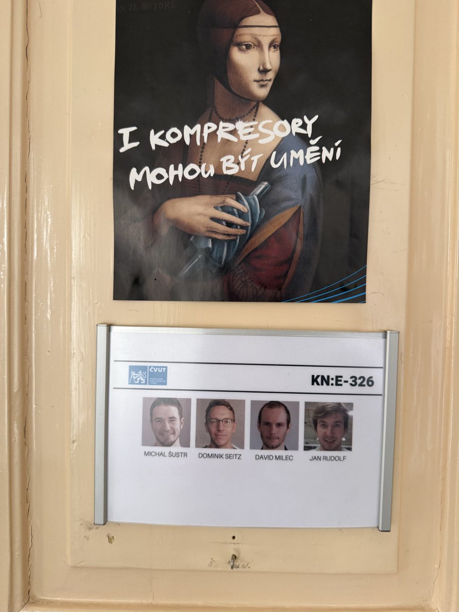 janrudolf's tweet photo. After many years, my face is still on my old university office doors, working again with Michal on a Rust project 🫡 https://t.co/4Bp06BIRYz