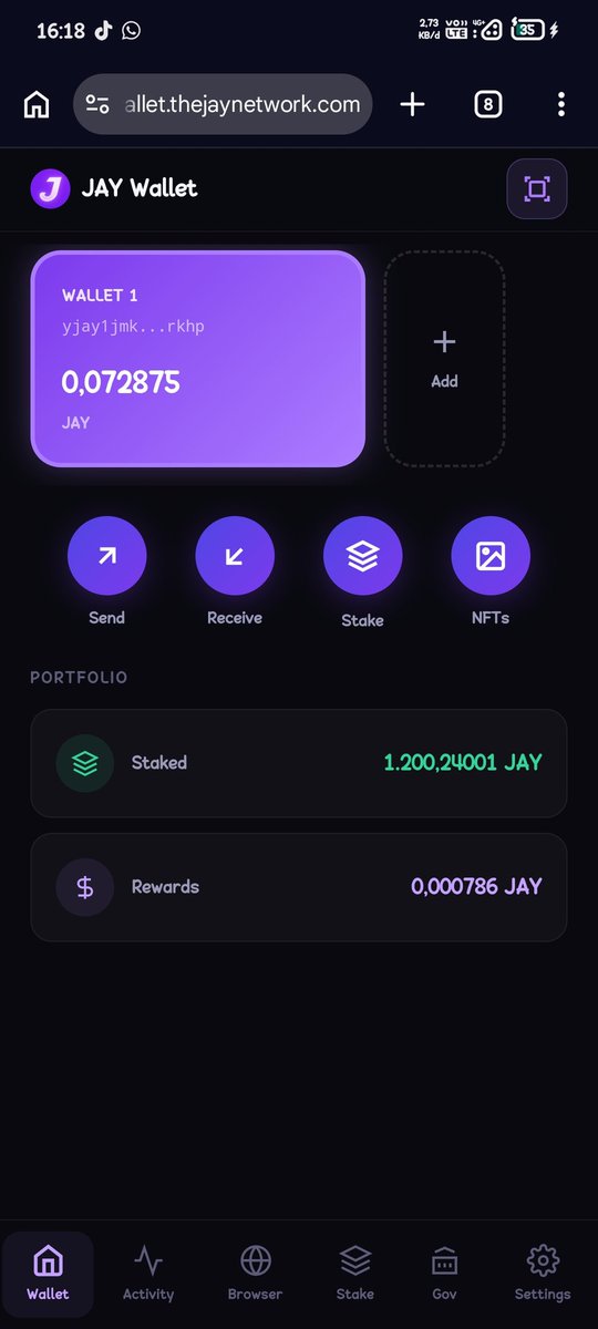 InisialT06's tweet photo. @thejaynwk I staked 1,230 jay, and I undelegated around 30 jay, why didn't my 30 jay go into my wallet, please fix this bug 🙏 https://t.co/6HUxKX2J3s