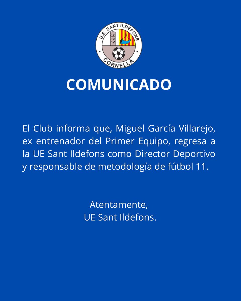 uesantildefons's tweet photo. 📄 COMUNICADO | Miguel García.

#YoSoyDelSani 💙 https://t.co/iQVYOZZGzV