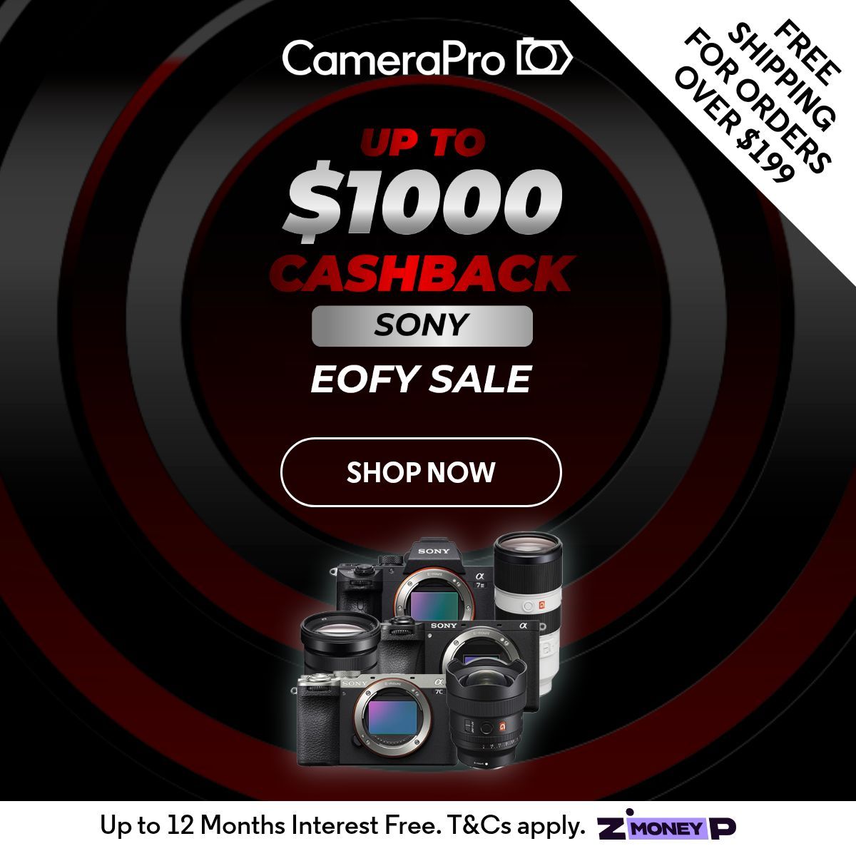 CameraPro_Au's tweet photo. 📸 Sony EOFY Sale

Claim up to $1,000 cashback on selected cameras &amp; lenses.

Ends 5 July 2026. 

Shop now: https://t.co/phQtoRF9wB https://t.co/RfmVHPtuNS
