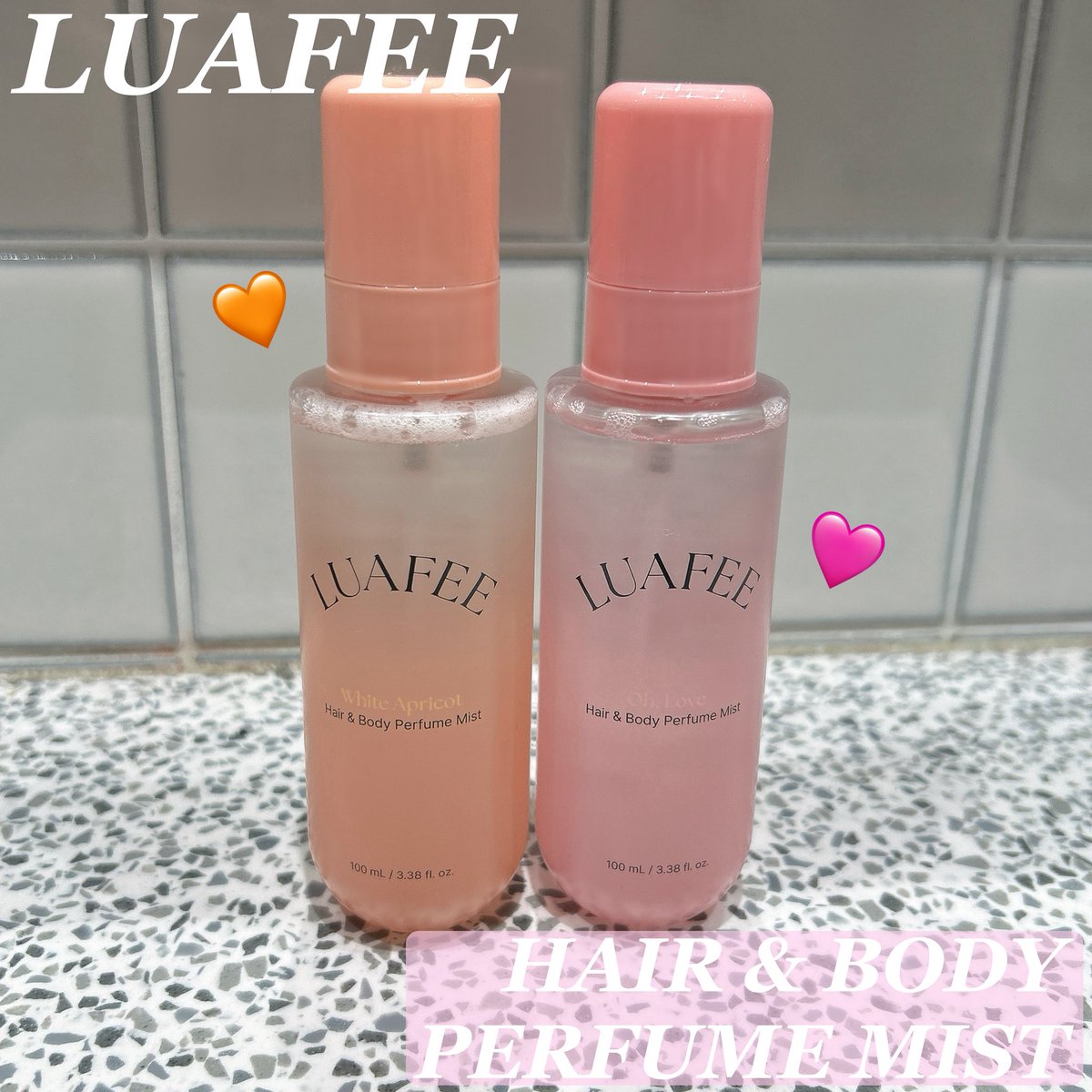 rr_nyan8's tweet photo. PR💌 #LUAFEE #ルアペ
\王道モテ香水の香りはそのまま/
ヘア&ボディパフュームミストが誕生👑☁️
特に人気なホワイトアプリコットと
オーラブの2種類🍑💗
100mlとたっぷり、
天然由来成分配合でヘアやボディに、
大好きな香りが
毎日気軽に使えるのが嬉しい🥹💗
↓
#ヘアボディミスト https://t.co/L3C371tDTW