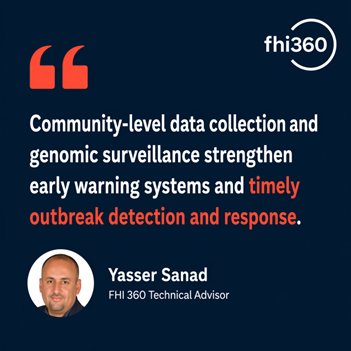 fhi360's tweet photo. FHI 360 is at #GHS2026, where we’re hosting a workshop facilitated by FHI 360 Technical Advisor Yasser Sanad, he will focus on genomics surveillance, outbreak intelligence and response.#GlobalHealthSecurity https://t.co/9BMvAbi3iw